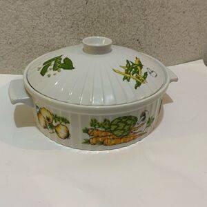 STYSON Japan Vintage Oven to Table Cookware Stamped Retro Casserole Dish Lid EUC